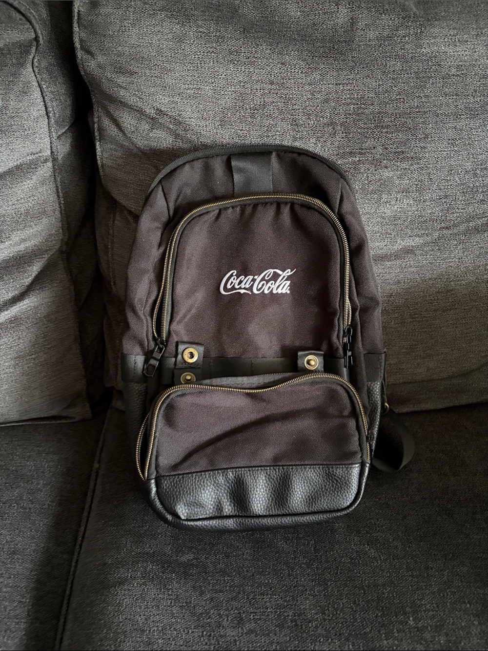 Coca Cola Black Small Crossbody Sling Bag
